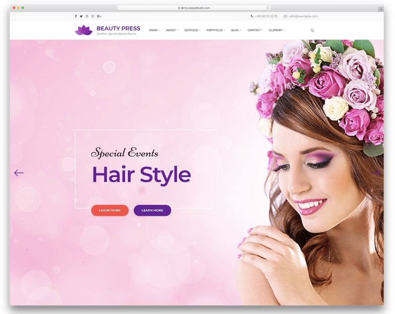 Beatypress - mẫu website spa hoàn hảo