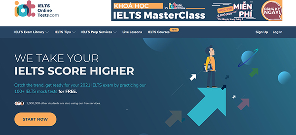IELTS Online Test - Web học IELTS cho người mới