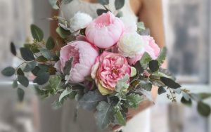 Bó hoa cưới Peony