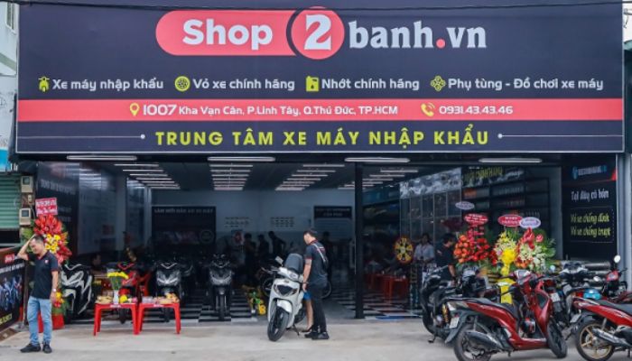 Cửa hàng phụ tùng xe máy Shop 2 bánh