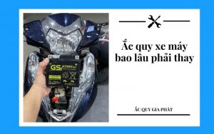 thay ắc quy xe máy khi không thể khởi động xe