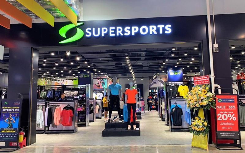 shop đồ thể thao Super Sports