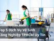 top dịch vụ vệ sinh công nghiệp tphcm