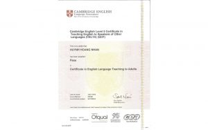 khái niệm chứng chỉ celta