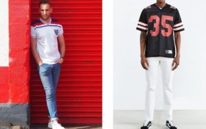 phối áo bóng đá nam cùng quần skinny