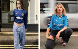 phối áo bóng đá nữ cùng quần jeans