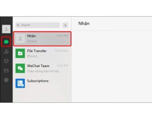 cách nhắn tin trên wechat