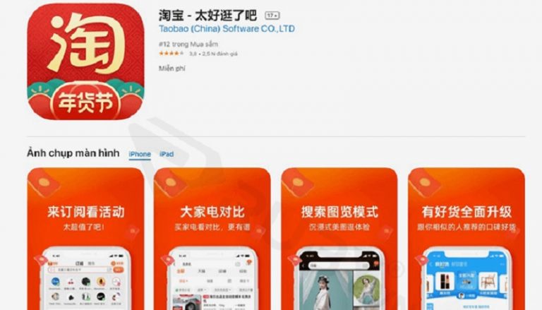 Taboa Appication Hướng Dẫn Tự Order Taobao Về Việt Nam, Không Qua Trung Gian