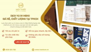 In Hiệp Nhất - Công ty thiết kế và in menu đẹp, giá rẻ
