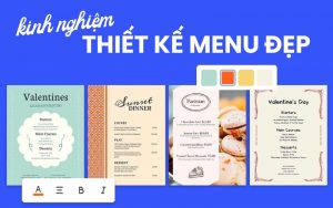 kinh nghiệm thiết kế menu đẹp 