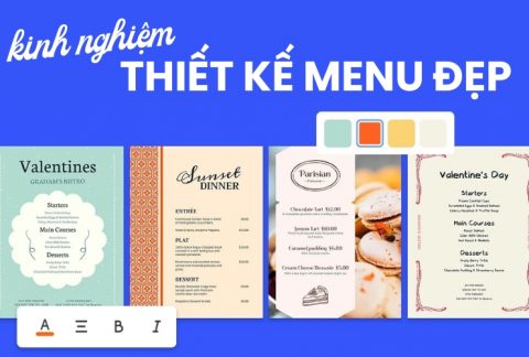 kinh nghiệm thiết kế menu đẹp