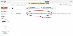 kiểm tra email xác thực