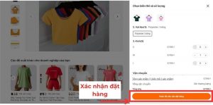 xác nhận đặt hàng