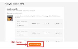 nhấn gửi cho nhà cung cấp