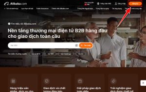 nhấn vào nút đăng ký tài khoản