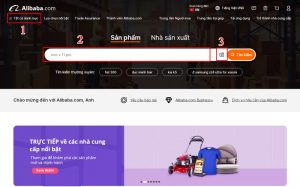 Tìm sản phẩm cần order Alibaba