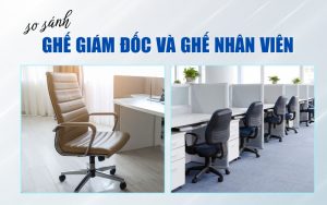 so sánh ghế giám đốc và ghế nhân viên