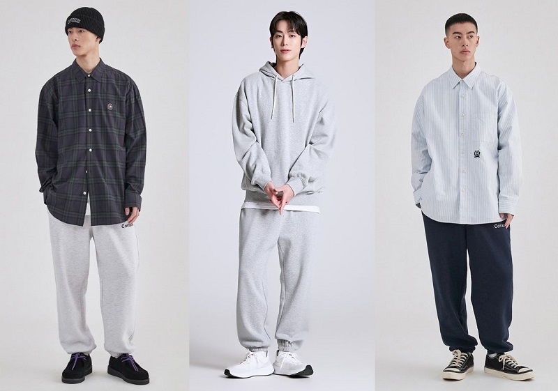 Mix áo hoodie và quần jogger nam cá tính