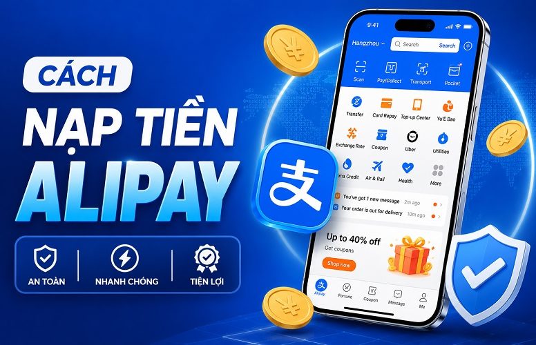 nạp tiền Alipay