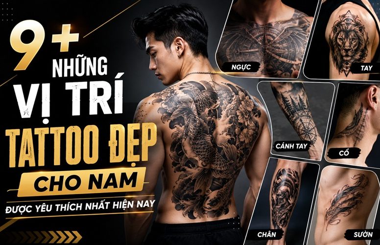 những vị trí tattoo đẹp cho nam